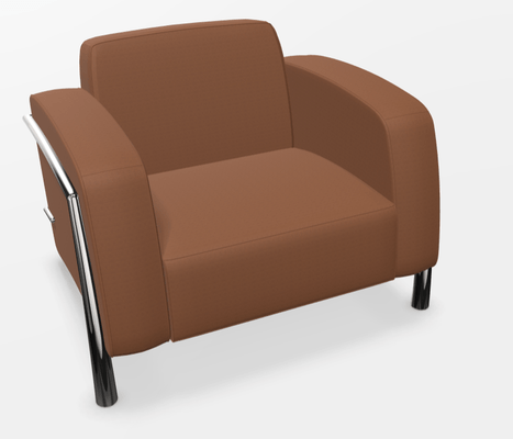 CANAPES - 1 place - QUORUM fauteuil 1 place, 99x85xH71cm, structure chromée