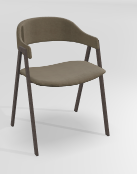 CHAISES ET TABOURETS - Pour tables standards, ht 75 cm, piétement 4 pieds - POPEYE Chaise L.53xP.43xH.77.5cm-hauteur assise 46cm