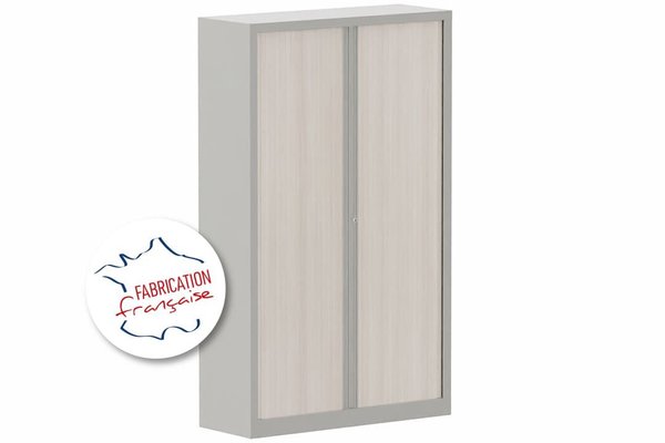 [Pas de famille] - [Pas de sous famille] - Armoire à rideaux H198xL120cm 4 tablettes