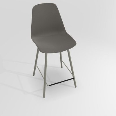 CHAISES ET TABOURETS - Pour tables hauteur 90 cm - PETALE Chaise haute L.46xP.51.5xH.101.5cm-hauteur assise 65.5cm