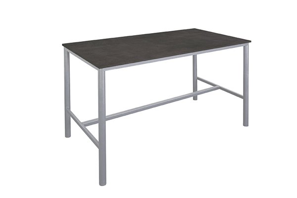 SCOLAIRE - Se Restaurer - Mange-debout BEST 3800 plateau ép.24 mm stratifié chant ABS piètement époxy - 120x80cm - H110 cm