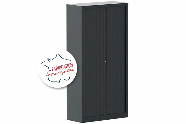 [Pas de famille] - [Pas de sous famille] - Armoire à rideaux H198xL100cm 4 tablettes