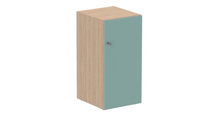 CASIERS - 1 case - Meuble à cases H.92xL.45xP.50cm - 1 case H86cm. porte pleine. serrure à clé