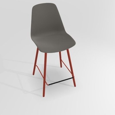 CHAISES ET TABOURETS - Pour tables hauteur 90 cm - PETALE Chaise haute L.46xP.51.5xH.101.5cm-hauteur assise 65.5cm