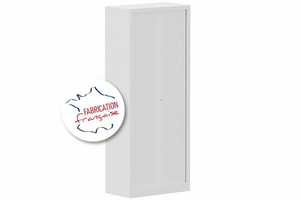 [Pas de famille] - [Pas de sous famille] - Armoire à rideaux H198xL80cm 4 tablettes