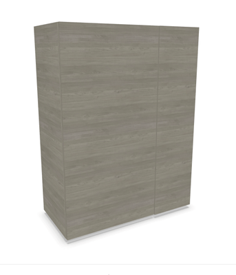 Gamme P1 - Armoires - P1 Armoire mi-haute à portes battantes- H.119xL.90xP.40cm- 3 tablettes- sans serrure
