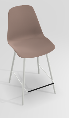 CHAISES ET TABOURETS - Pour tables hauteur 90 cm - PETALE Chaise haute L.46xP.51.5xH.101.5cm-hauteur assise 65.5cm