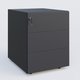 Caisson sur roulette 3 tiroirs Anthracite RAL 7016
