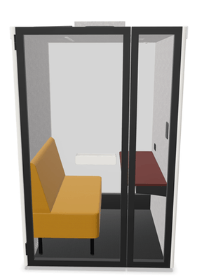 [Pas de famille] - [Pas de sous famille] - Cabine acoustique SPIX 1  « Vendu Avec banquette », Hauteur : 2265 mm Largeur : 1400 mm Profondeur : 1250 mm