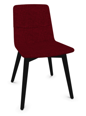 FAUTEUILS/POUFS - 4 pieds bois - MELODY chaise 4 pieds bois frêne teinté noir