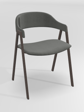 CHAISES ET TABOURETS - Pour tables standards, ht 75 cm, piétement 4 pieds - POPEYE Chaise L.53xP.43xH.77.5cm-hauteur assise 46cm