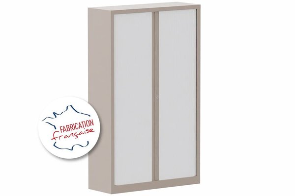 [Pas de famille] - [Pas de sous famille] - Armoire à rideaux H198xL120cm 4 tablettes