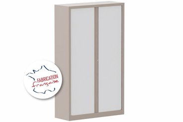 [Pas de famille] - [Pas de sous famille] - Armoire à rideaux H198xL120cm 4 tablettes