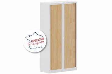 [Pas de famille] - [Pas de sous famille] - Armoire à rideaux H198xL100cm 4 tablettes