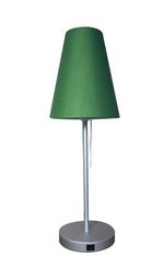 LUMINAIRES - Lampes - CUP MINI Lampe  à poser  avec abat jour tissu VERT pietement fin - dotèe d'une prise USB