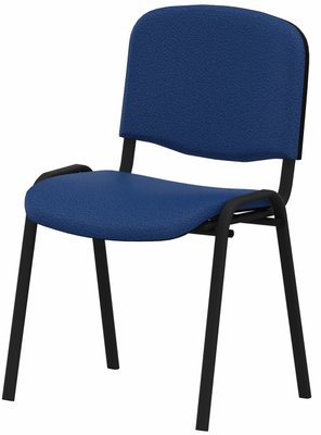 VISITEURS ET FONCTIONNELS - 4 Pieds - JOKER + chaise 4 pieds, tissu bleu