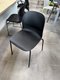 Chaise visiteur assise polypropylène 4 pieds noir