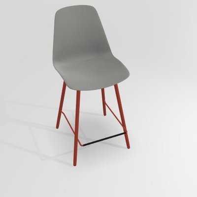 CHAISES ET TABOURETS - Pour tables hauteur 90 cm - PETALE Chaise haute L.46xP.51.5xH.101.5cm-hauteur assise 65.5cm