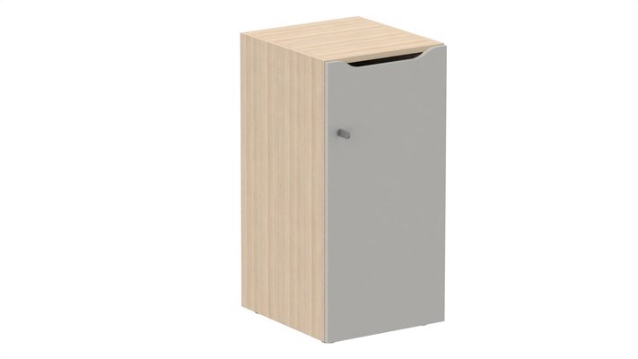 CASIERS - 1 case - Meuble à cases H.92xL.45xP.50cm - 1 case H86cm- porte avec découpe en partie haute. serrure à clé