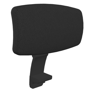 FAUTEUILS - FAUTEUIL - EOLE-Têtière tissu réglable en hauteur-coloris noir