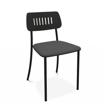 CHAISES ET TABOURETS - Pour tables standards, ht 75 cm, piétement 4 pieds - HARMONY Chaise L.42.5xP.48xH.76.5cm-hauteur assise 46cm