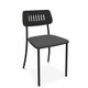HARMONY Chaise L.42.5xP.48xH.76.5cm-hauteur assise 46cm