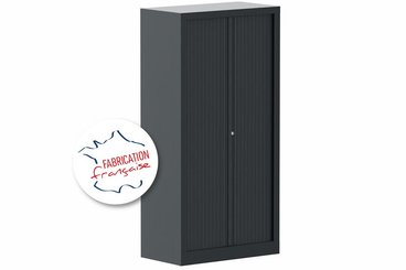 [Pas de famille] - [Pas de sous famille] - Armoire à rideaux H136xL120cm 3 tablettes