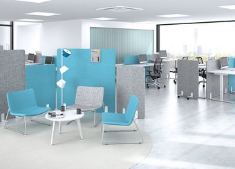CLOISONS - Tissu super acoustiques - Cloison super acoustique L.800x H.1200. coloris bleu ciel