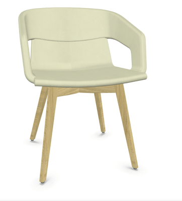 FAUTEUILS/POUFS - 4 pieds bois - MELODY fauteuil 4 pieds bois frêne naturel
