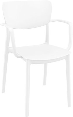 POLYPROPYLENE - FAUTEUILS  - CLYDE-Fauteuil en polypropylène renforcè fibre de verre-Finition blanc (PBL)