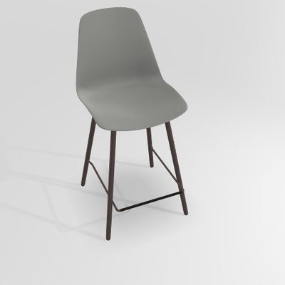 CHAISES ET TABOURETS - Pour tables hauteur 90 cm - PETALE Chaise haute L.46xP.51.5xH.101.5cm-hauteur assise 65.5cm