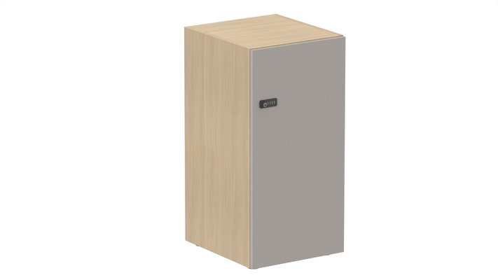CASIERS - 1 case - Meuble à cases H.92xL.45xP.50cm - 1 case H86cm. porte pleine. serrure à code