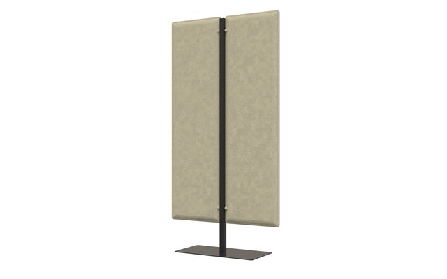 PANNEAUX ACOUSTIQUES - Sur pied  - TREND Totem H.140cm base coloris noir et tissu beige