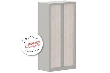 [Pas de famille] - [Pas de sous famille] - Armoire à rideaux H136xL120cm 3 tablettes