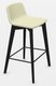 MELODY chaise haute. assise H.74cm. piétement frêne teinté noir