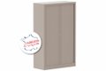 Armoire à rideaux H160xL100cm 3 tablettes