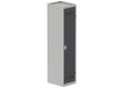 Vestiaire industrie salissante 1 porte (serrure 2 clés) H180xL40xP50cm coffre gris clair/ porte(s) anthracite