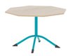 Table SARA plateau ép.24 mm stratifié chant ABS piètement central époxy - octogonale 120 cm - T6