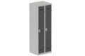 Vestiaire industrie propre 2 portes (serrure 2 clés) H180xL60xP50cm coffre gris clair/ porte(s) anthracite