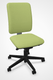 LUDO siège opérative synchrone réglable en profondeur, tissu LUCIA coloris vert clair, structure nylon noir