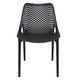 BAHIA-Chaise en polypropylène renforcè fibre de verre-Polypropylène recyclable, renforcé de fibre de verre. Finition: polypro noir (PNR)