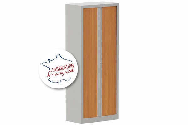 [Pas de famille] - [Pas de sous famille] - Armoire à rideaux H198xL80cm 4 tablettes