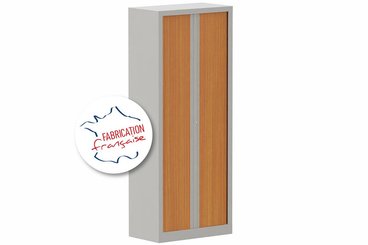 [Pas de famille] - [Pas de sous famille] - Armoire à rideaux H198xL80cm 4 tablettes