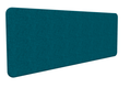 Panneau-écran SUPER ACOUSTIQUE H53cm poste solo L.160cm- tissu STEP turquoise chiné