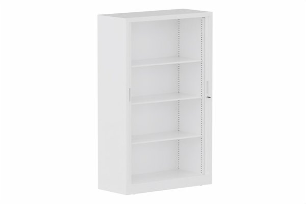ARMOIRES A RIDEAUX - Largeur 100 cm - Armoire à rideaux H160xL100cm 3 tablettes