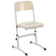 Chaise SAKI HR assise et dossier bois Blueprotech® piètement époxy - T3 à T6