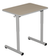 Table TAGE HR plateau ép.21 mm stratifié chant ABS arrondis piètement époxy - 70x50 cm - T3 à T6