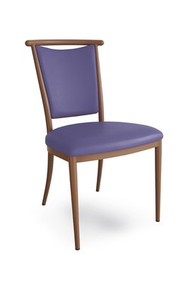 SCOLAIRE - Se Restaurer - Chaise 550 assise et dossier tissu enduit piètement aluminium époxy - T6