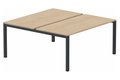 K3 Bench départ 2 plateaux fixes 140x70cm encombrement 140x145cm, plateau hêtre, structure anthracite