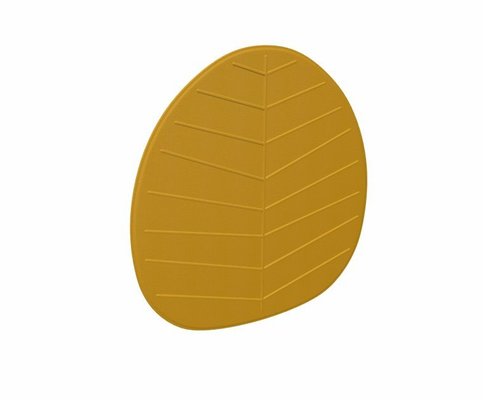 PANNEAUX ACOUSTIQUES - Pour plafond ou mur suspendu - LEAF panneau acoustique mural L.106xH.113cm ép.3cm, crochets livrés, coloris jaune